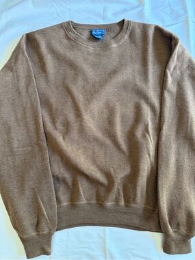 Faconnable Men's Brown Crewneck Sweater